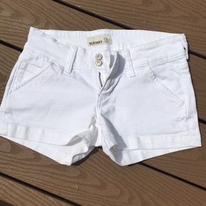 White Denim Shorts
